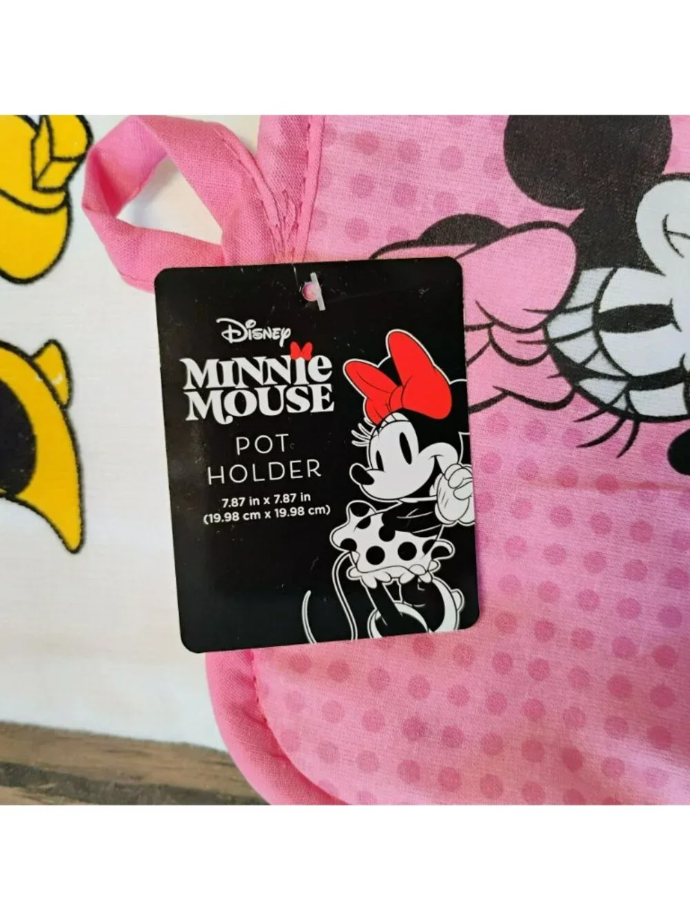 Disney Minnie Mouse 4 Pc Kitchen Set 2 Towels & 2 Pot Holders Pink Teal NWT